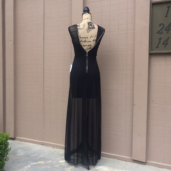 Sz 2 B Darlin Black Maxi Dress NWT - Picture 6 of 6